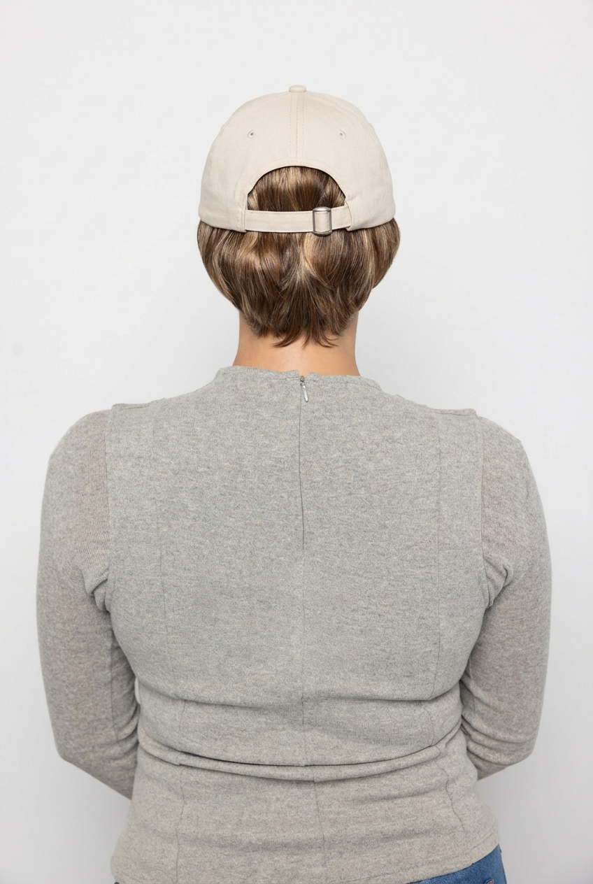 Perma-Rite Tapered Hat caps med hår beige 13 cm