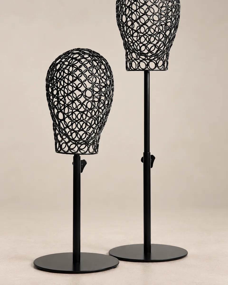 BHBD Wigstand parykkstativ justerbart elegant