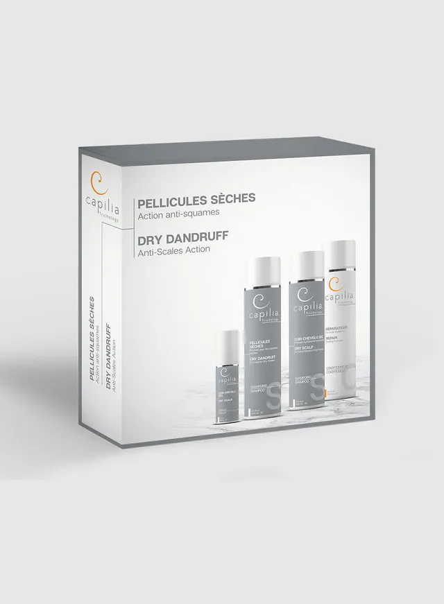 Perma-Rite Dry Dandruff flasskur 4-delt komplett